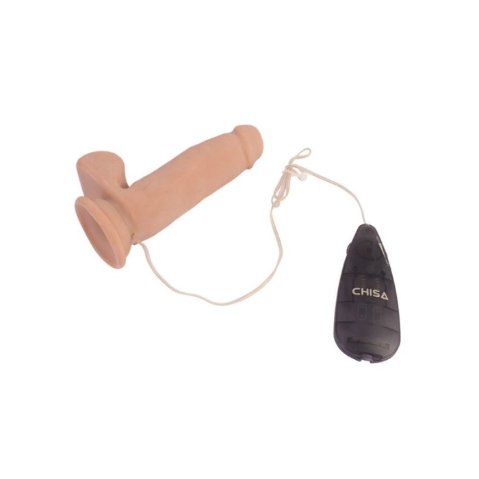 Kıkırdaklı Gerçekçi Silikon Vibratör 17.5 Cm