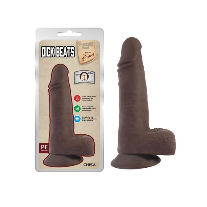 18cm Kıkırdaklı Gerçekçi Dildo