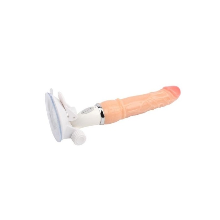 Gerçekçi Silikon Dildo Ağızlı Seks Makinesi 9.9 İnç 25 Cm