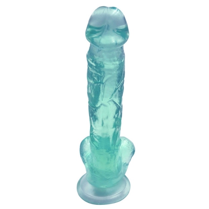 23cm Vantuzlu Belden Bağlanabilen Yeşil Dildo