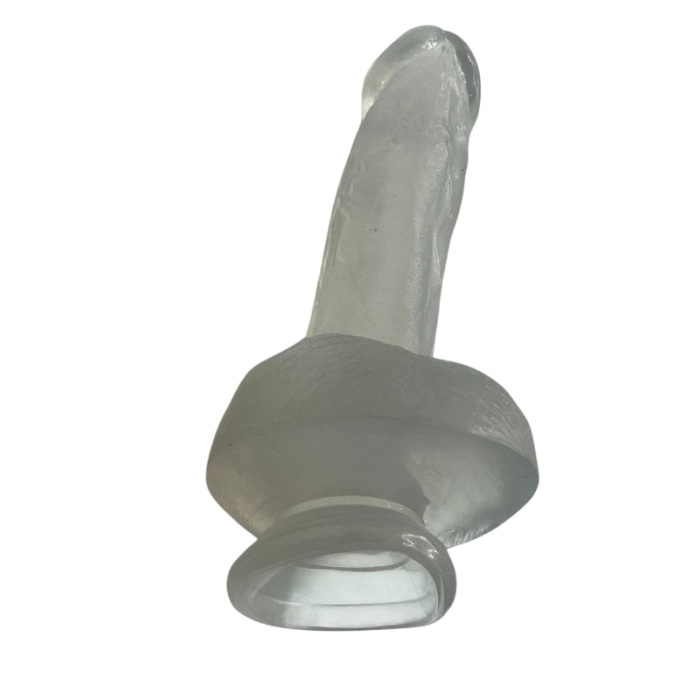 21,5cm Vantuzlu Benden Bağlamaya Uygun Beyaz Dildo