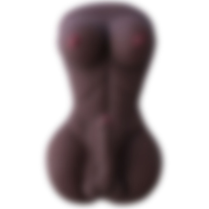 Gerçekçi Silikon Yarım Vücut Zenci Trans Manken