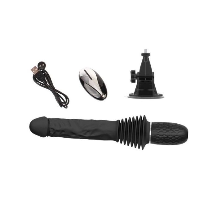 10 Titreşim Fonksiyonlu 3 İtme Hızlı ve Isıtma Özellikli Uzaktan Kumandalı Seks Makine Vibratörü