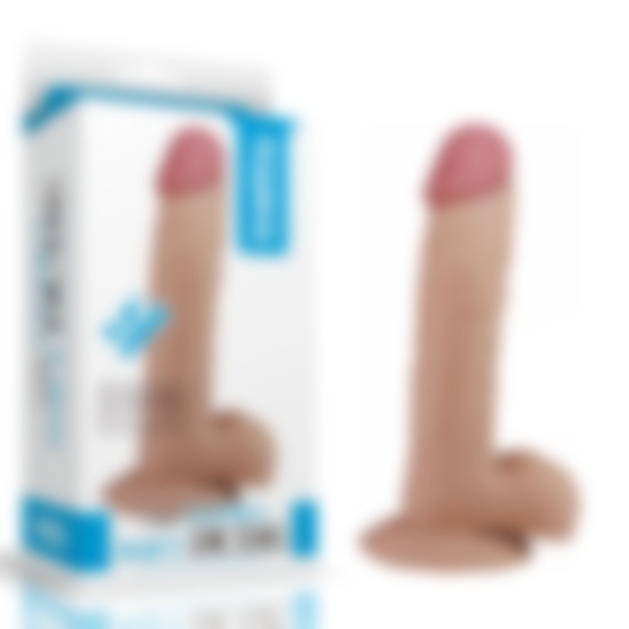 9İnç Ultra Yumuşak Deri Yapılı Dildo