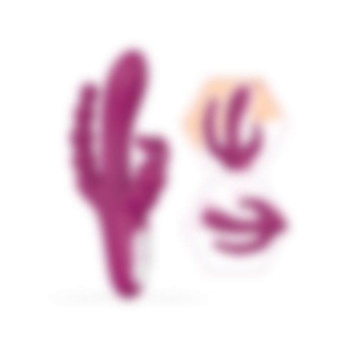 Mor Üçlü Silikon Vibratör