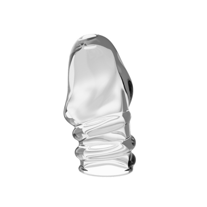 Jeremy Geciktirici ve Sertleştirici TPR Penis Kılıfı Beyaz