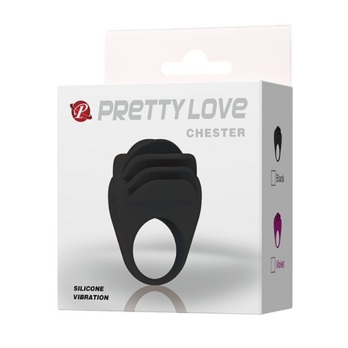 Chester Titreşimli Silikon Penis Halkası