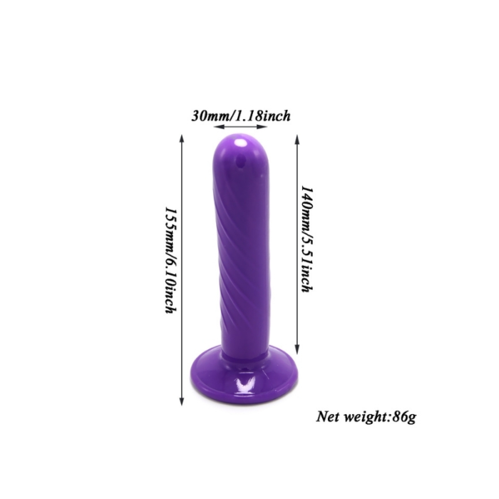Censan Mor Double Dong Titreşimli Belden Bağlamalı Çift Taraflı Bisex Dildo Vibratör model 2