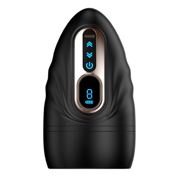 Censan Şarjlı Isıtmalı ve Titreşimli Silikon Dudak Girişli Otomatik Oral Mastürbatör