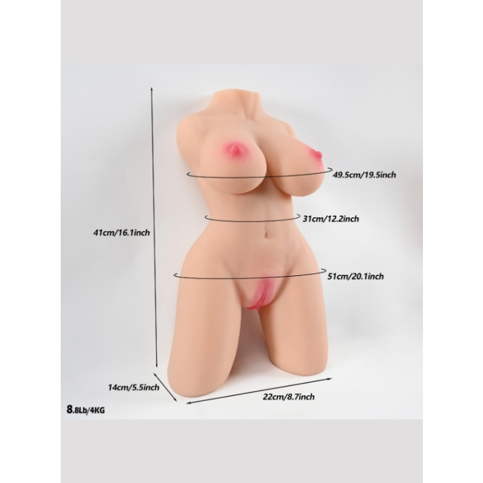 Gerçekçi 4 Kg Yarım Vücut Vajina Mastürbatör