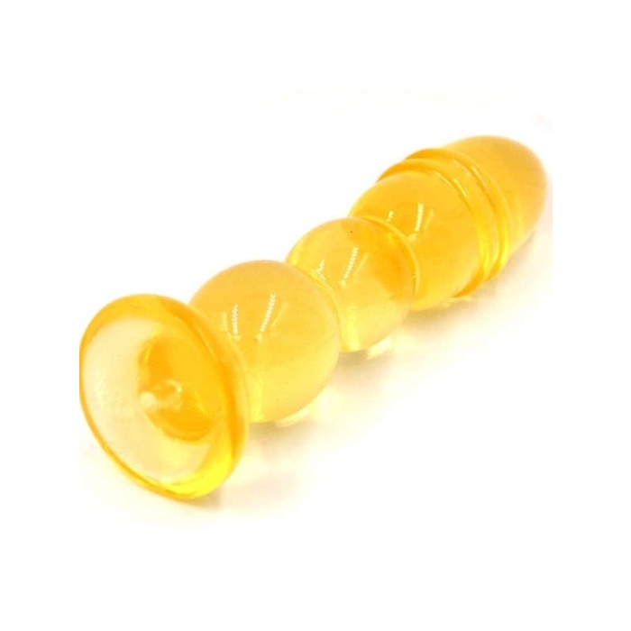 Karışık Renklerde Boğumlu Anal Plug 33x135MM 85Gr