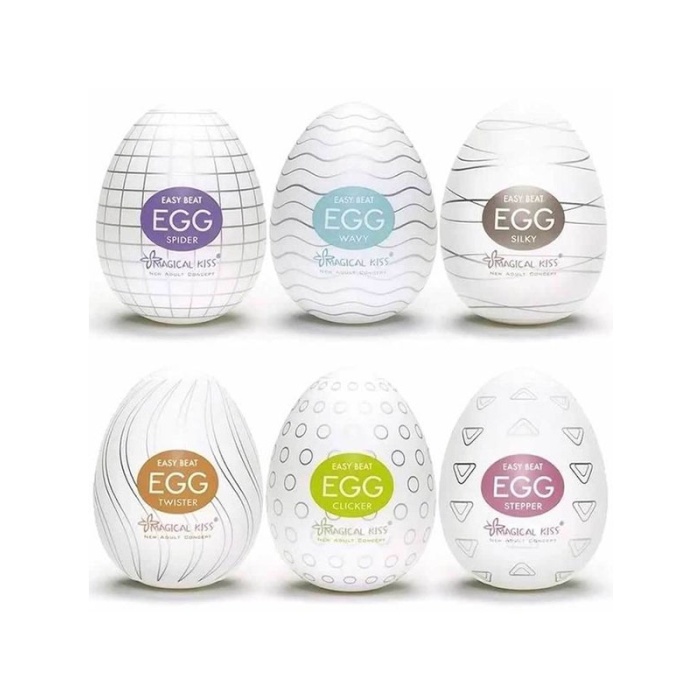 6 lı Esnek Yumurta Mastürbatörü