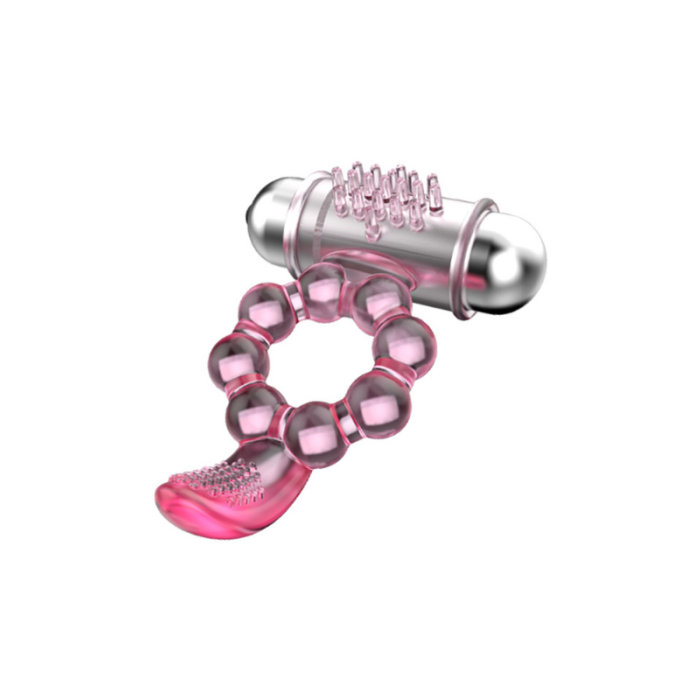 Plasure Tongue Titreşimli Klitoris Uyarıcılı Şeffaf Penis Kılıfı