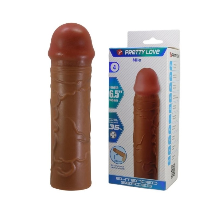Nile Gerçek Hissiyatlı Uzatıcı Penis Kılıfı Brown