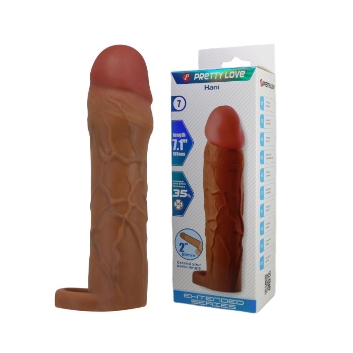 Hani Gerçek Hissiyatlı Uzatıcı Penis Kılıfı Brown