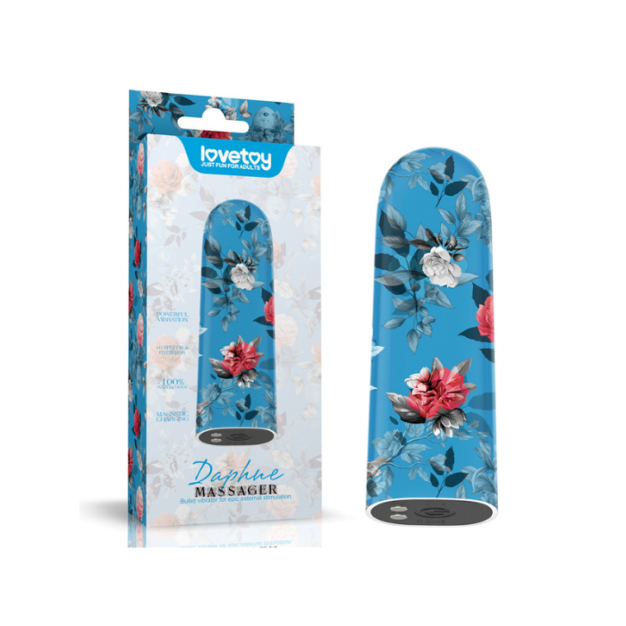 Şarjlı Çiçek Desenli Kompakt Vibratör