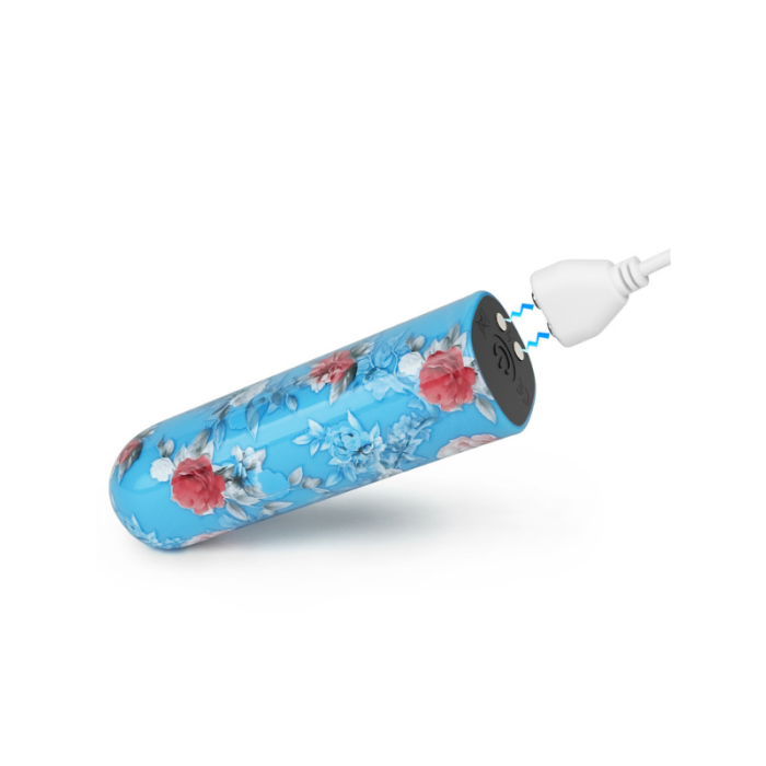 Şarjlı Çiçek Desenli Kompakt Vibratör