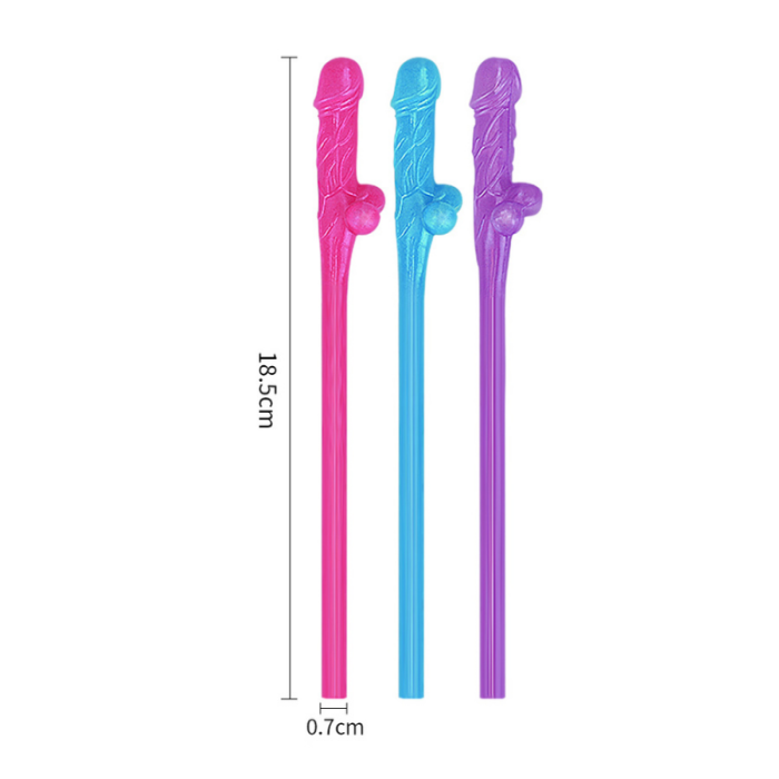 Jokes &amp; Parties Original Willy Straws – Pack of 9 Dildo Pipet