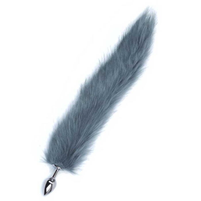 Gri Kuyruklu Çelik Anal Plug