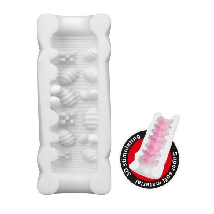 Super Soft Material 3d Stimulating Kola Kutusu Şeklinde Mastürbatör