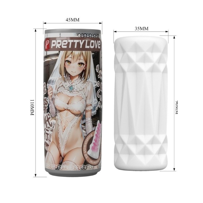 Super Soft Material 3d Stimulating Kiko Kola Kutusu Şeklinde Mastürbatör