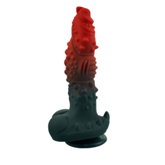 Kırmızı Siyah Canavar Dildo Model 1