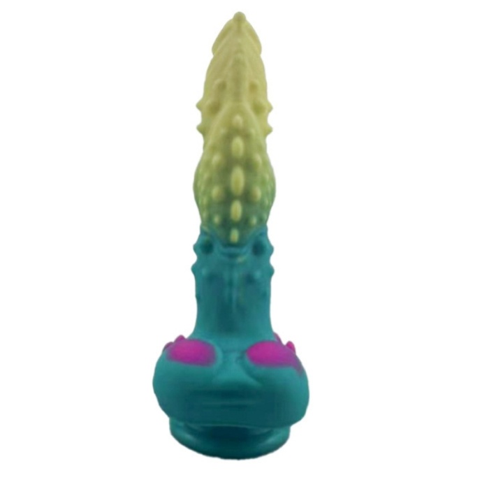 Yeşil Mavi Canavar Dildo Model 2