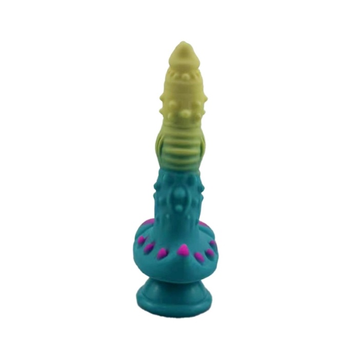 Yeşil Mavi Canavar Dildo Model 2