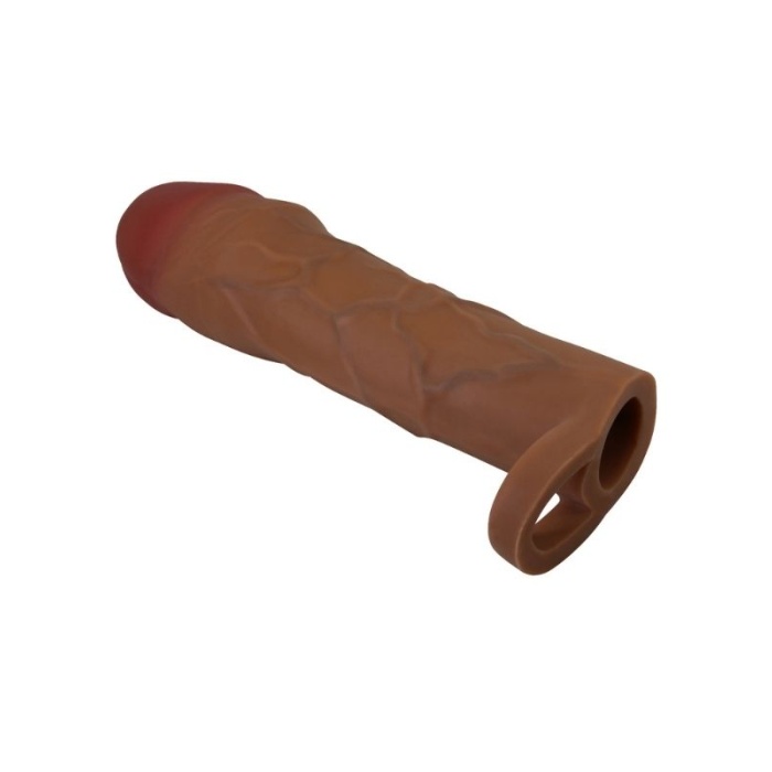 Gerçek Hissiyatlı Uzatıcı Alet Kılıfı Brown