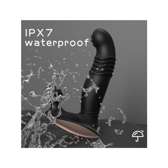 Şarjlı Uzaktan Kumandalı Perine ve Uyarıcı İleri Geri Hareketli İkili Vibratör