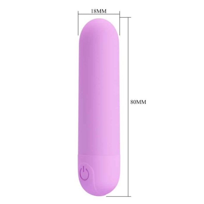 Stefan Mini Massager Bullet Vibratör Mor