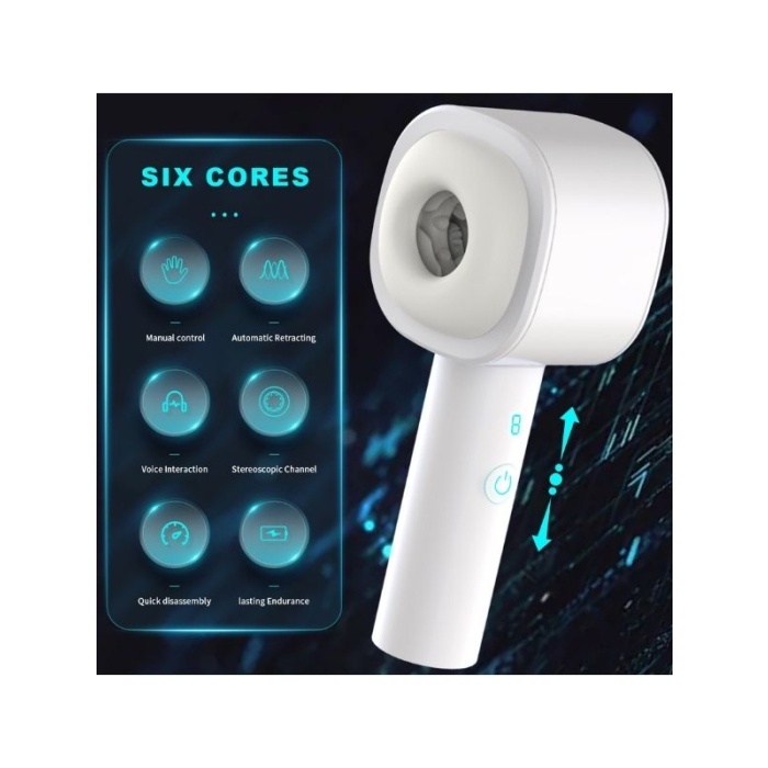 6 Fonksiyonlu 8 Emme Modlu Şarjlı Gerçekçi Hissiyatlı Emme Mastürbatörü