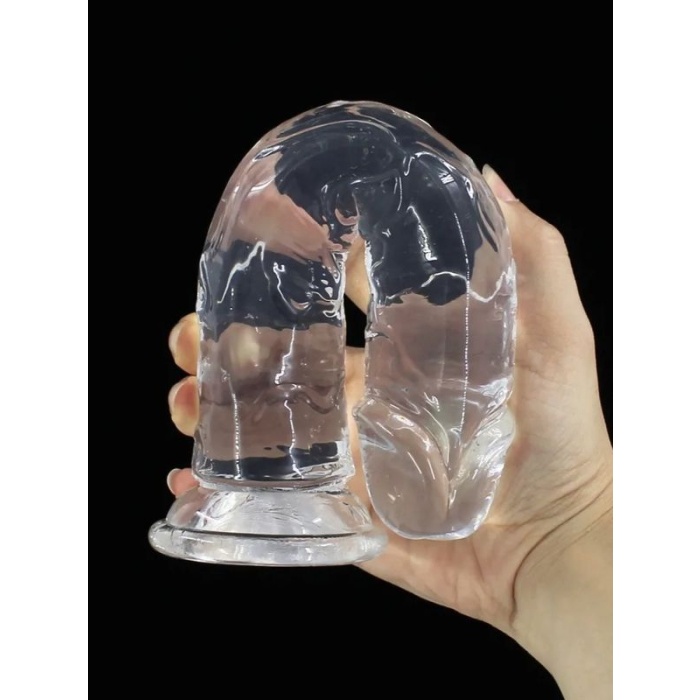 21 cm Vantuzlu Belden Bağlanabilen Beyaz Dildo