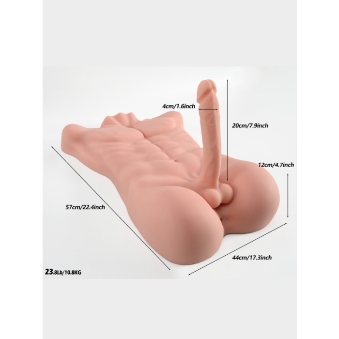 Gerçekçi 11.3 Kg Yarım Vücut Erkek Penis Mastürbatör