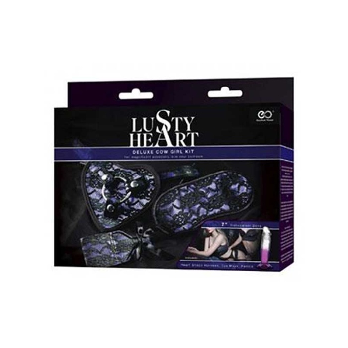 Şeffaf Cam Dildolu Vahşi Kız Fantezi Seti