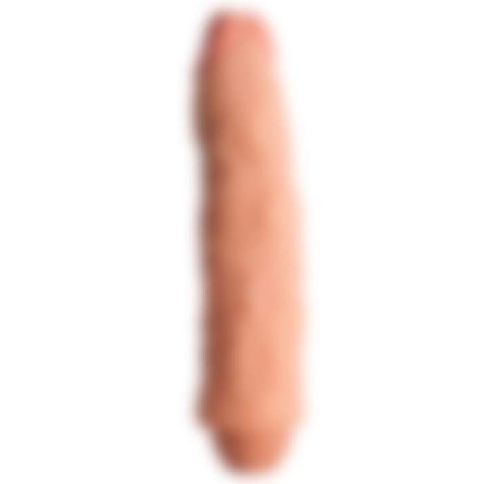 Gerçekçi Silikon Çift Katmanlı Dildo Şeklinde Vibratör 21.5 Cm