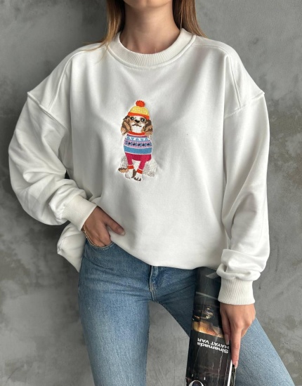 BYMN sweatsthirt beyaz