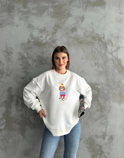 BYMN sweatsthirt beyaz