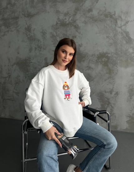 BYMN sweatsthirt beyaz