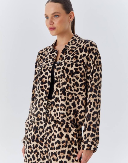 saten leopar takım