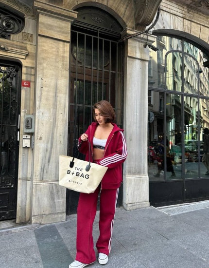 ŞARDONLU %100 COMPACT KUMAŞ ŞERİT DETAY TAKIM