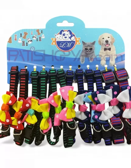 PET VOGUE Papyon Desenli Kedi Boyunluk Seti 12Lİ