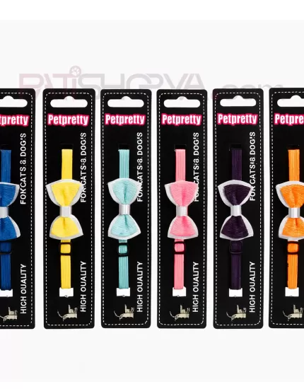 PETPRETTY Papyonlu Evcil Hayvan Boyun Tasması (12Lİ PAKET)