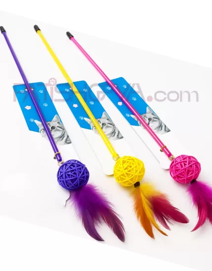 Örgü Toplu Kedi Oyun Oltası