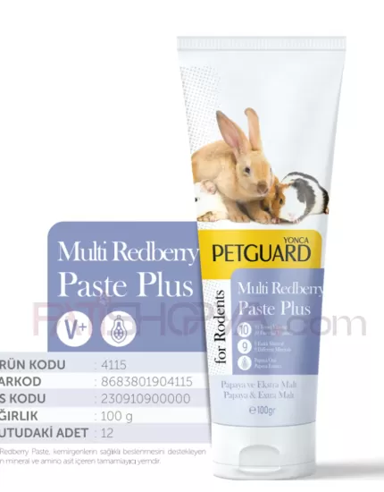 PETGUARD MULTİ REDBERRY PASTE PLUS KEMİRGEN 100GR