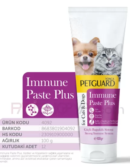 PETGUARD IMMUNE PASTE PLUS KEDİ KÖPEK 100GR