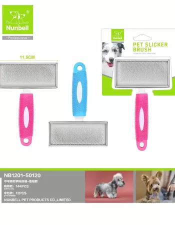 NUNBELL Silikon Saplı Telli Evcil Hayvan Fırçası