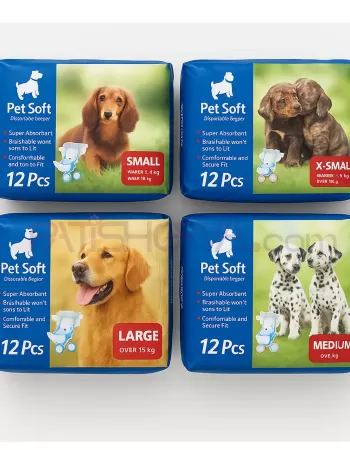 12Lİ PAKET KÖPEK BEZİ XL
