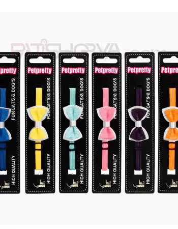 PETPRETTY Papyonlu Evcil Hayvan Boyun Tasması (12Lİ PAKET)