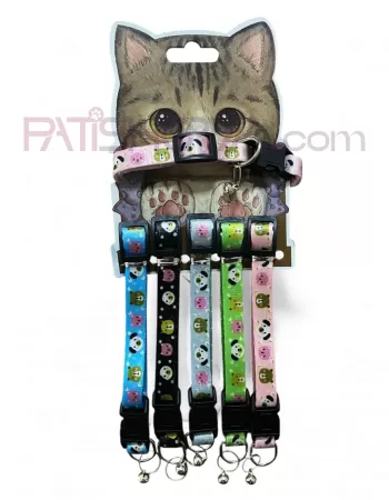 PET VOGUE Hayvan Desenli Kedi Boyunluk Seti 6LI